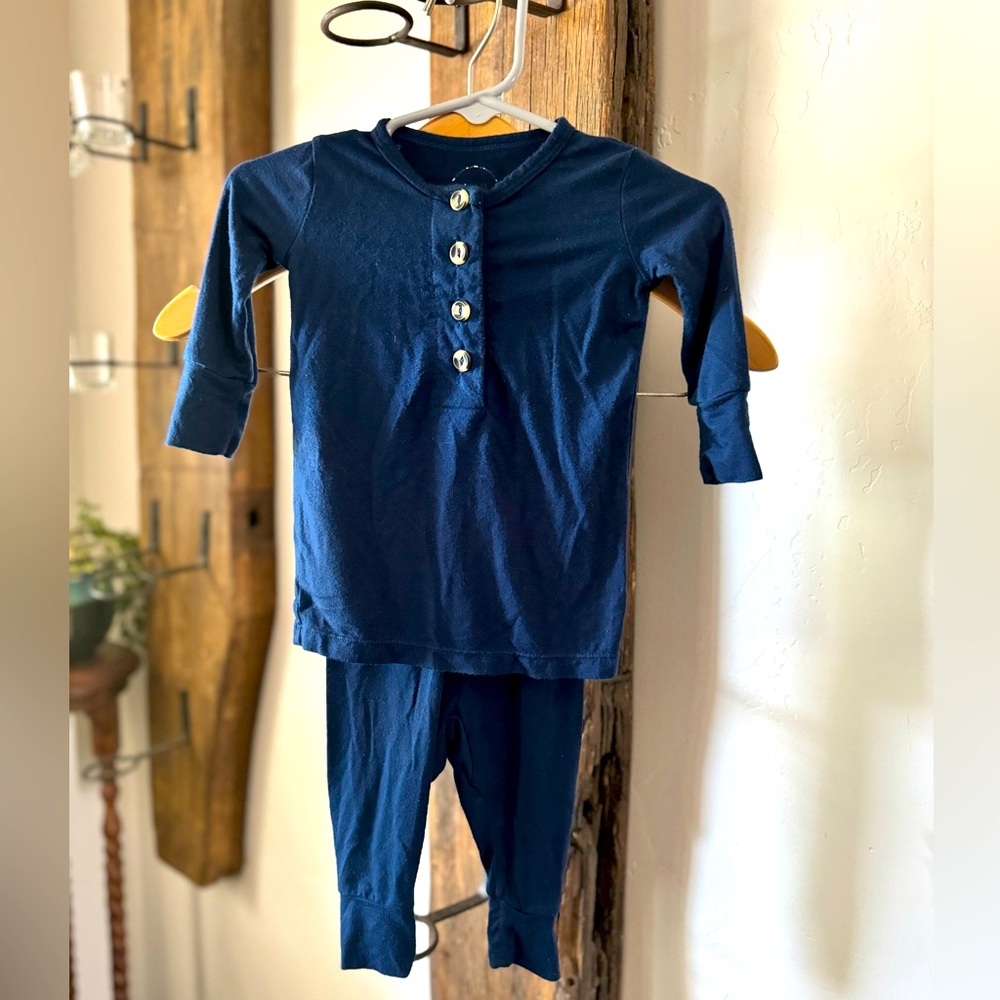 Navy Blue Lou Lou & Company Top & Bottom Set 
3-6 Months - Excellent Condition